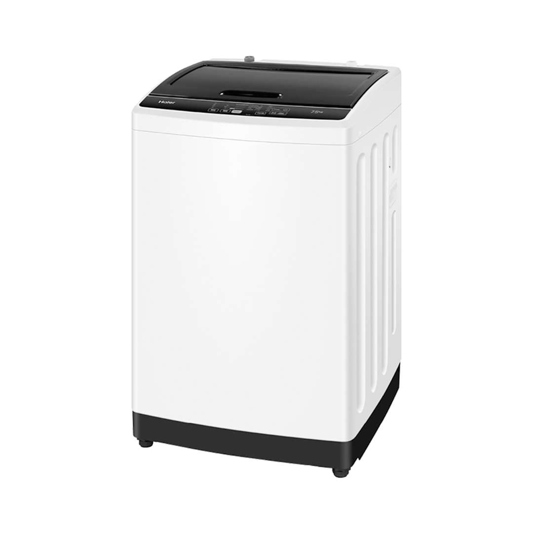 HAIER 7.5KG WHITE WITH BLACK LID TOP LOAD WASHING MACHINE image 4